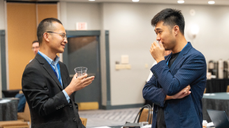 AI in Oil and Gas professionals discussing digital transformation solutions, AI in energy sector, Oil and gas innovation