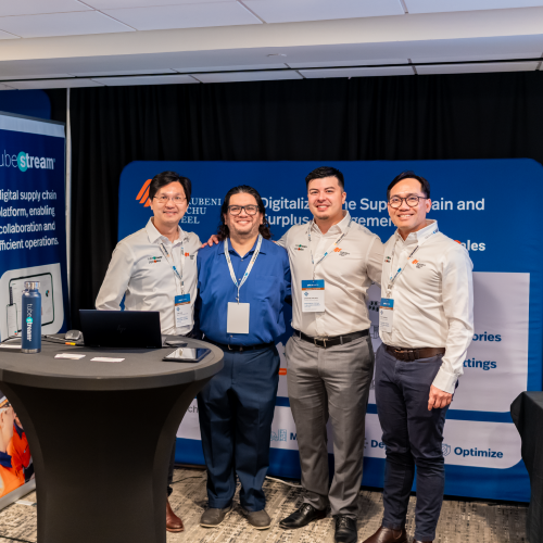 professionals networking at a digital transformation conference, automation in business, technology leadership conference