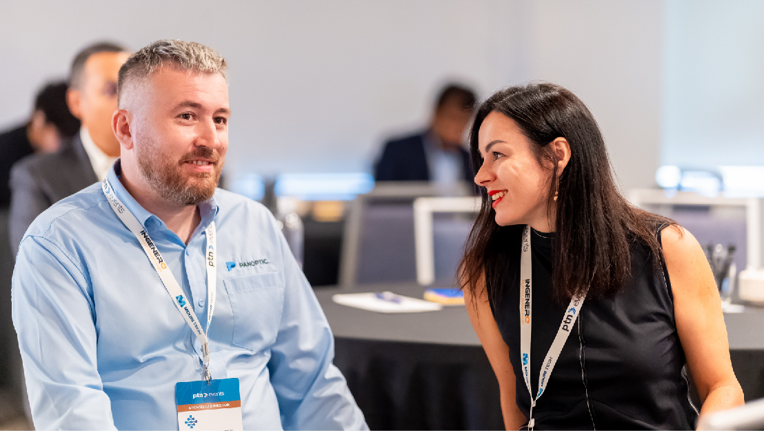 Digital innovation networking, Data-driven strategy conference, Attendees exploring future technology trends and solutions